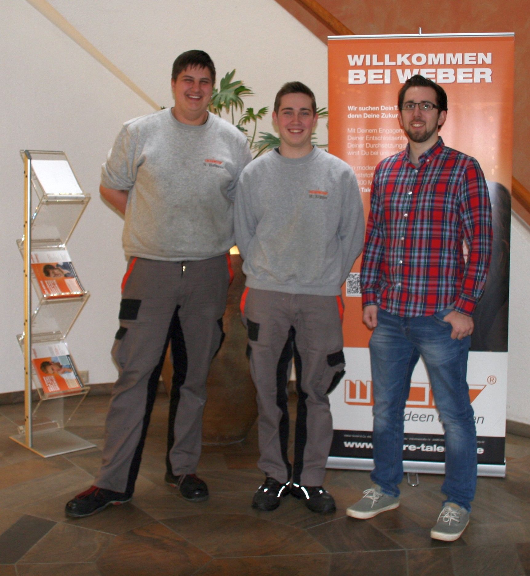 Von links: Nils Hofmann, Max Philipp Köpper, Daniel Kusterer